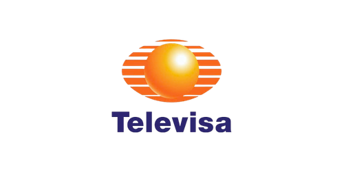 Logotipo de Televisa, cliente de Casa Paredes
